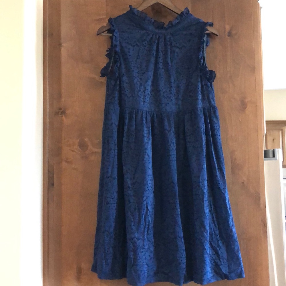 Navy blue lace dress